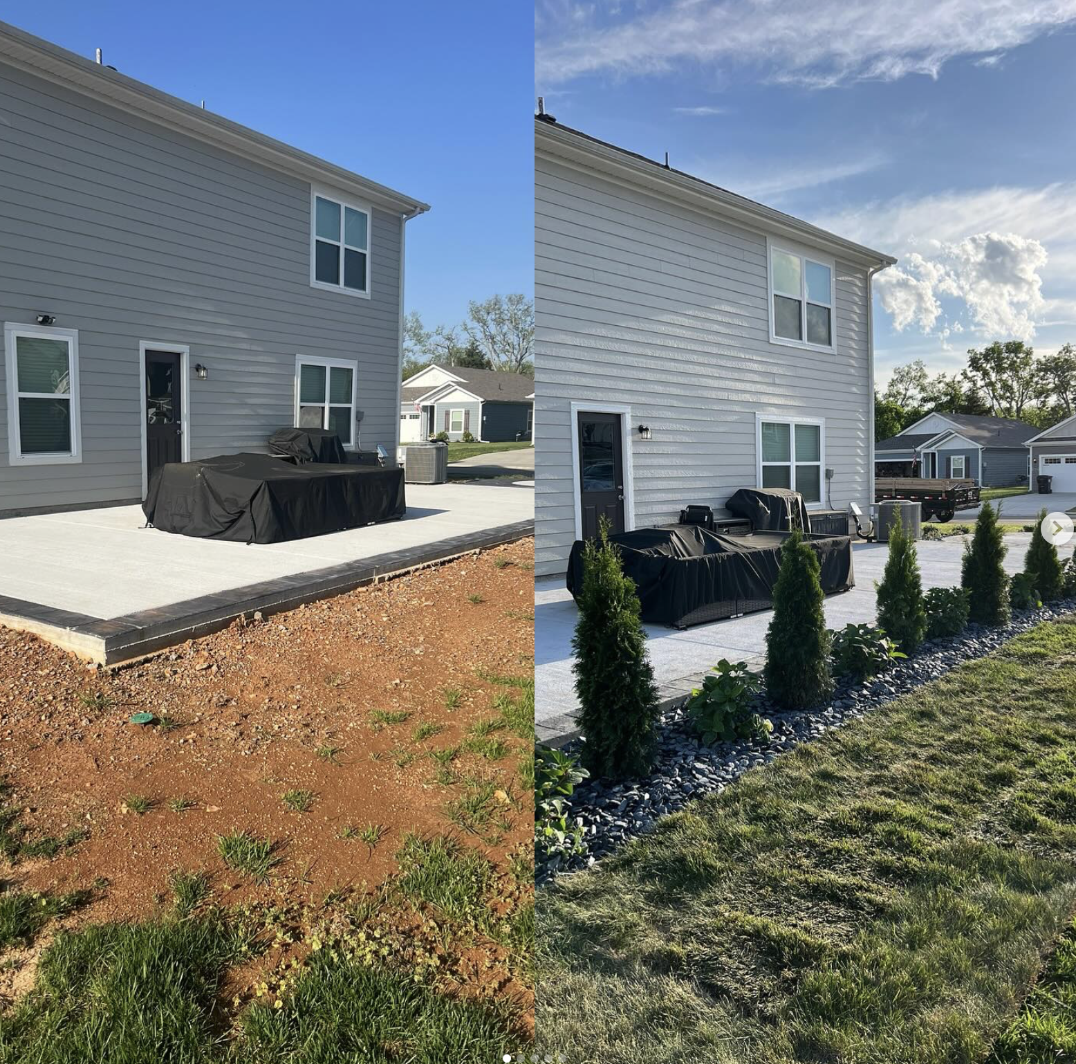 Before and after — full property transformation